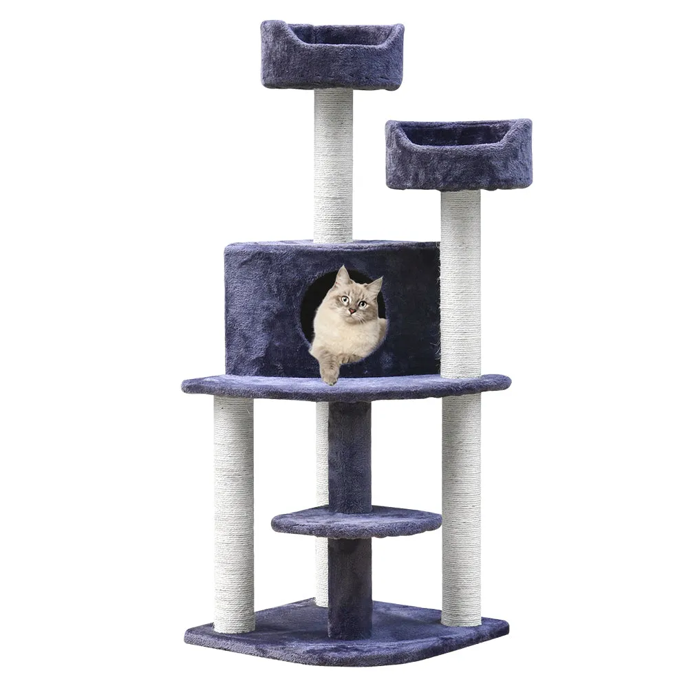 126cm Multi-Level Cat Tree Condo with Sisal Posts - i.Pet