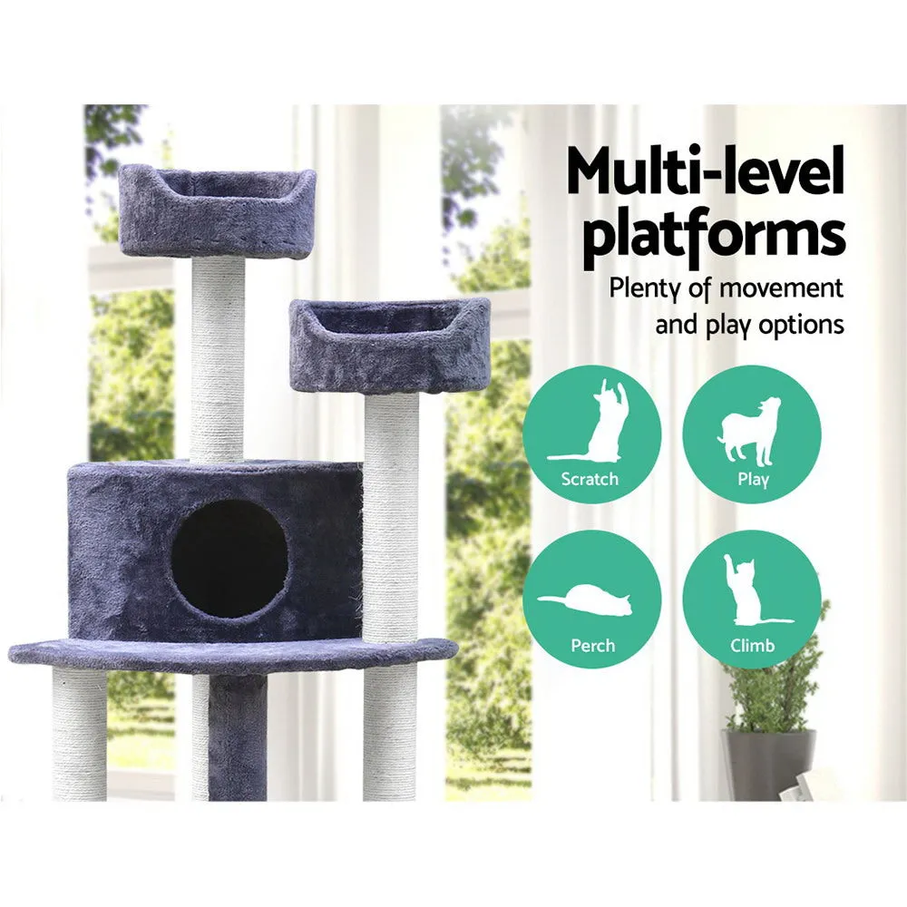 126cm Multi-Level Cat Tree Condo with Sisal Posts - i.Pet