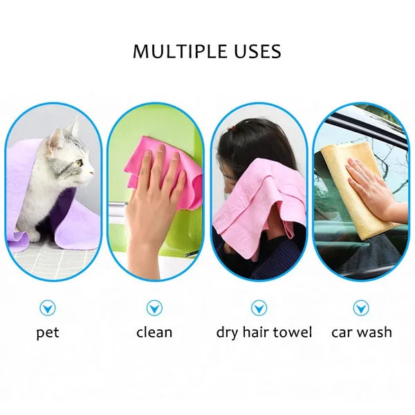 1439 2 FOLD Magic Towel Reusable Absorbent Water for Kitchen Cleaning Car Cleaning