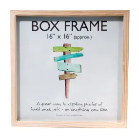 16 x 16 inch Natural Box Frame