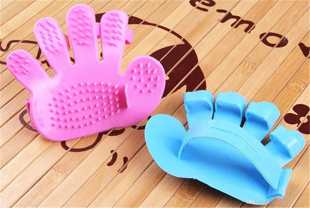 172 Rubber Pet Cleaning Massaging Grooming Glove Brush