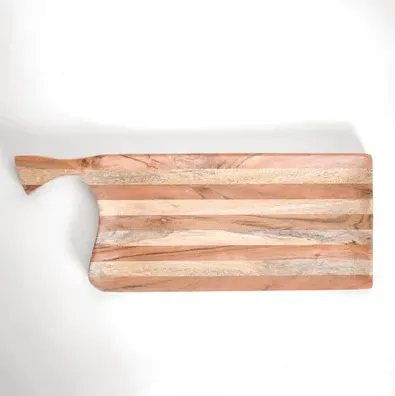 17" Mixed Wood Serving Tray