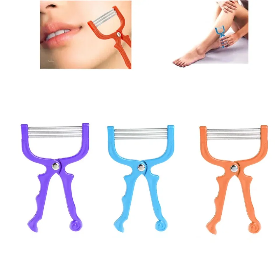 1Pc Natural, Safe and Convenient Handheld Face Facial Hair Removal Threading Beauty Epilator Epi Roller