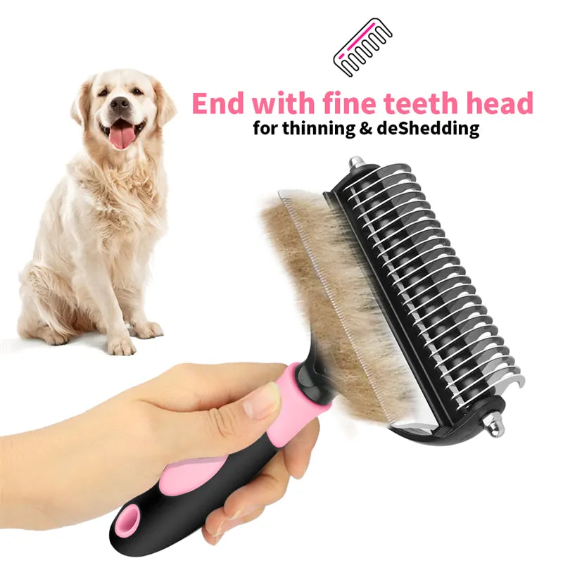 2 in 1 Professional Pet Grooming Tool