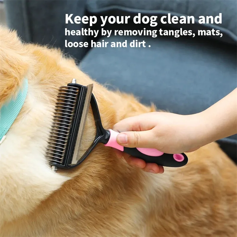 2 in 1 Professional Pet Grooming Tool