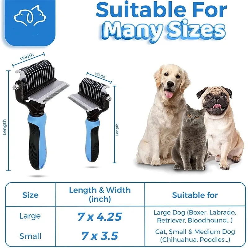 2 in 1 Professional Pet Grooming Tool