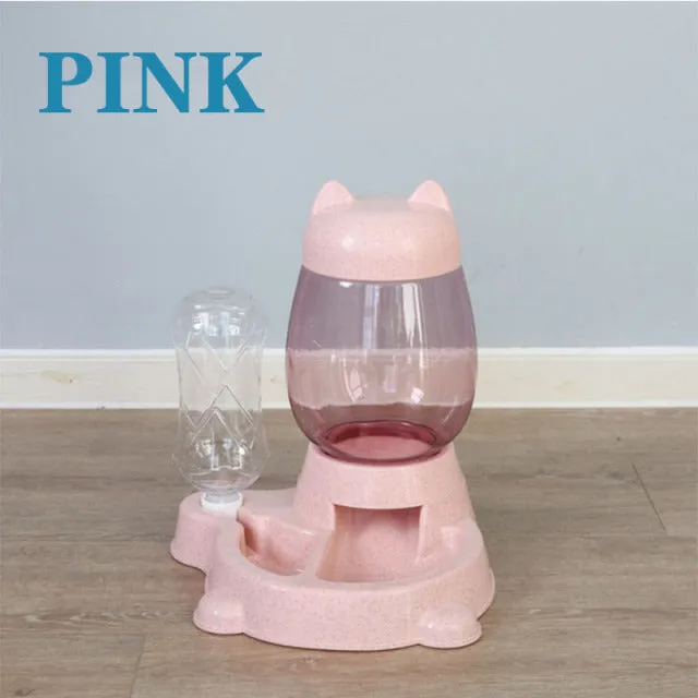 3 Colors Pet Automatic Feeder Pet Stuff Dog Cat Drinking Bowl For Pets Water Drinking Feeder Feeding Large Capacity Dispenser