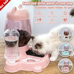 3 Colors Pet Automatic Feeder Pet Stuff Dog Cat Drinking Bowl For Pets Water Drinking Feeder Feeding Large Capacity Dispenser