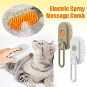 3-in-1 Pet Electric Steam Brush