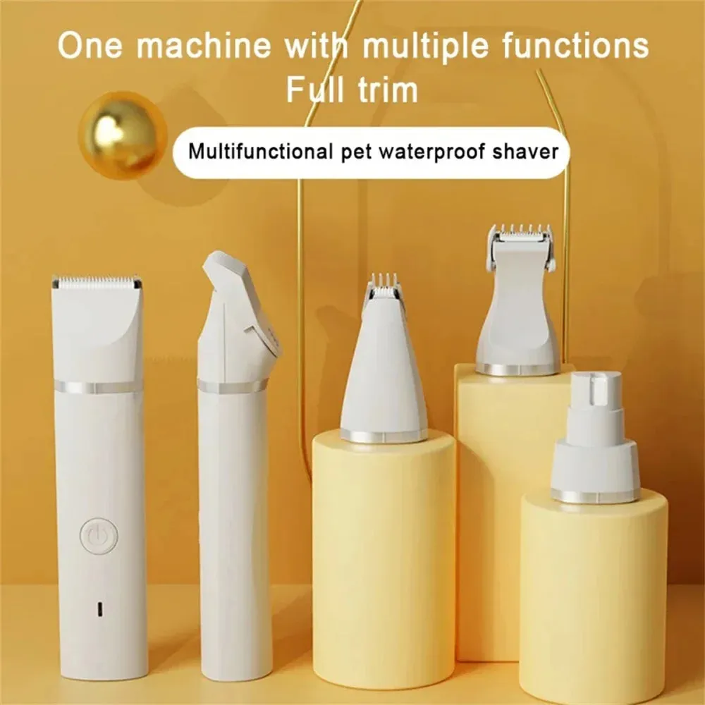 4 IN 1 Electric Pet Trimmer, Rechargeable Pet.