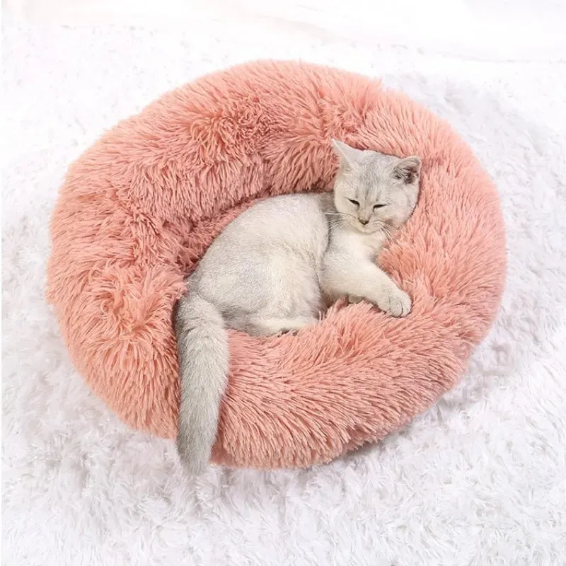 40-90cm Round Pet Bed for Large Dog Bed Super Soft Cat.