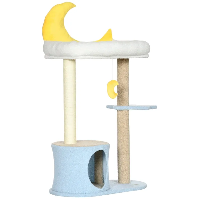 40.9" Moon Cat Tree Tower - Blue