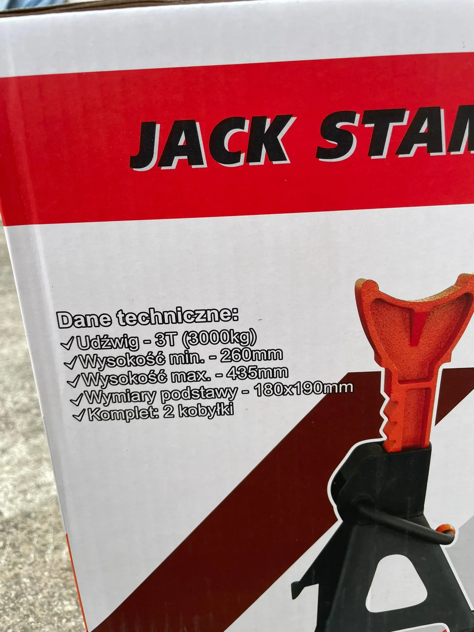 Aiko 3 Ton 42cm Car Jack Stand  | Model : JACK-11132