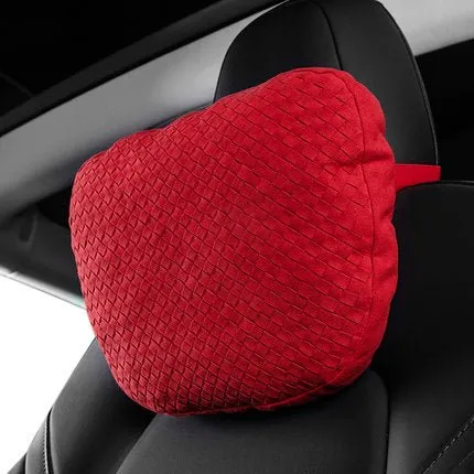 Alcantara neck pillow for Tesla