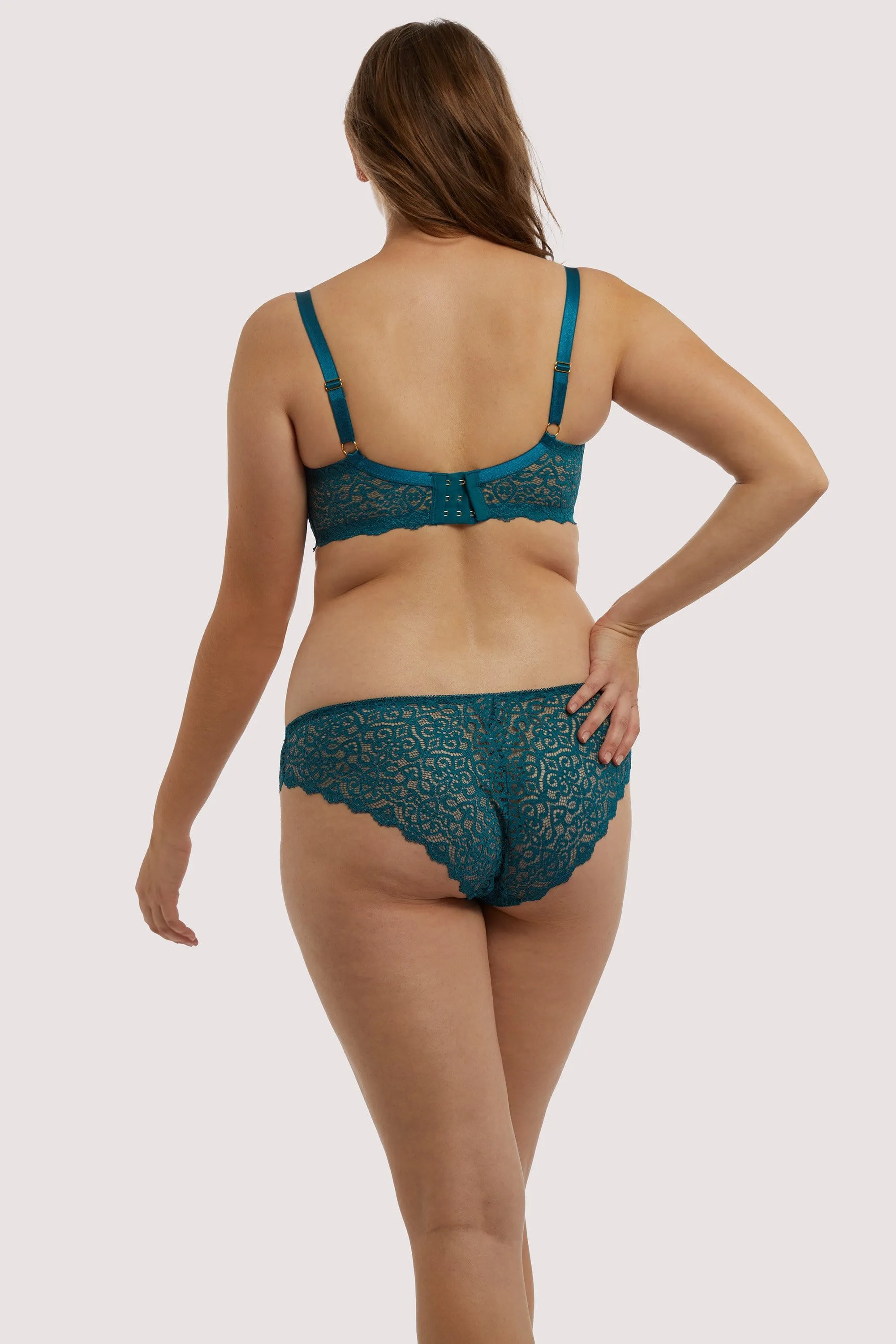 Ariana Teal Everyday Lace Brief