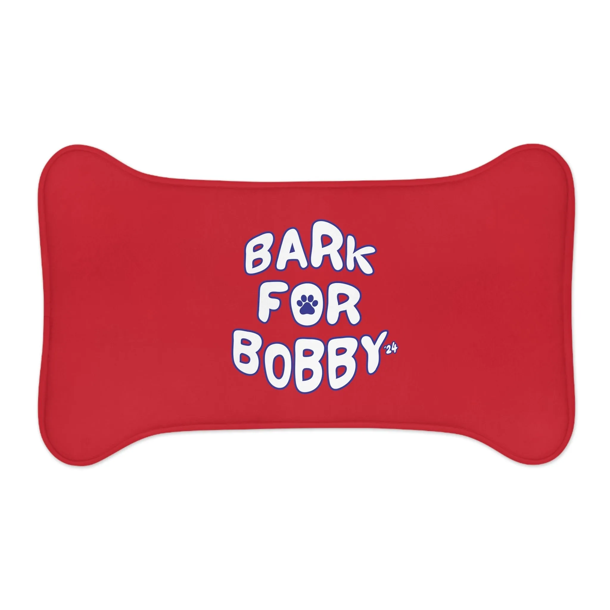 Bark for Bobby Pet Feeding Mat Red