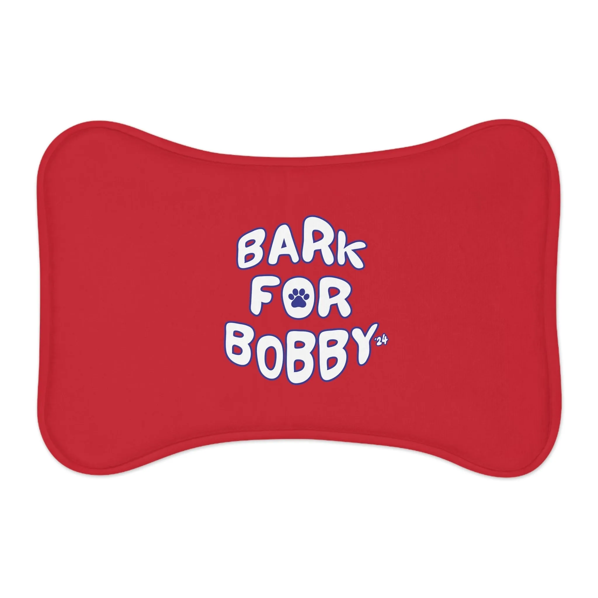 Bark for Bobby Pet Feeding Mat Red