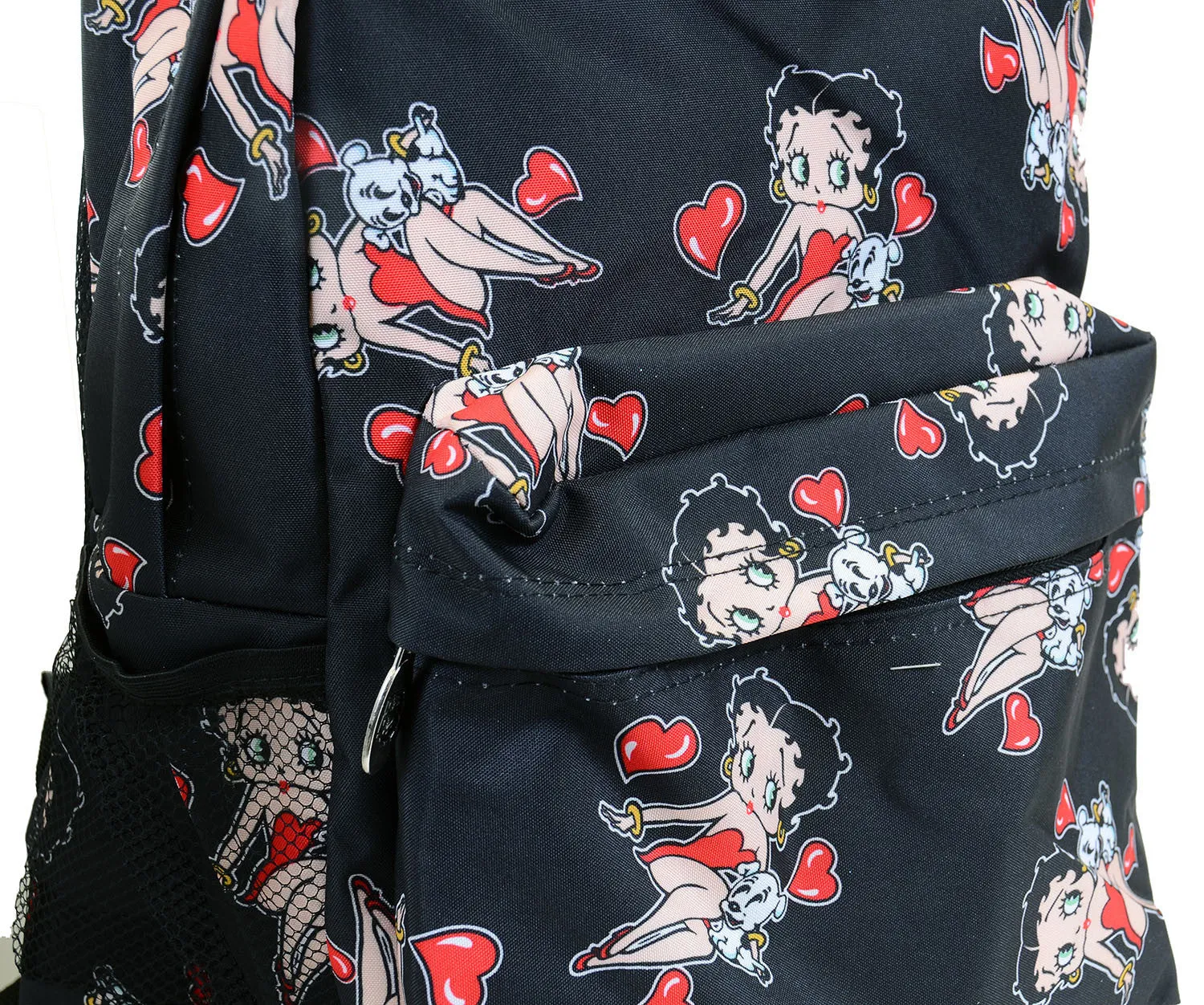 Betty Boop Puppy Red Hearts Backpack Purse