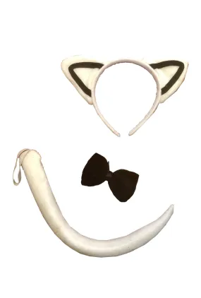 Black & White Cat Accessory Set