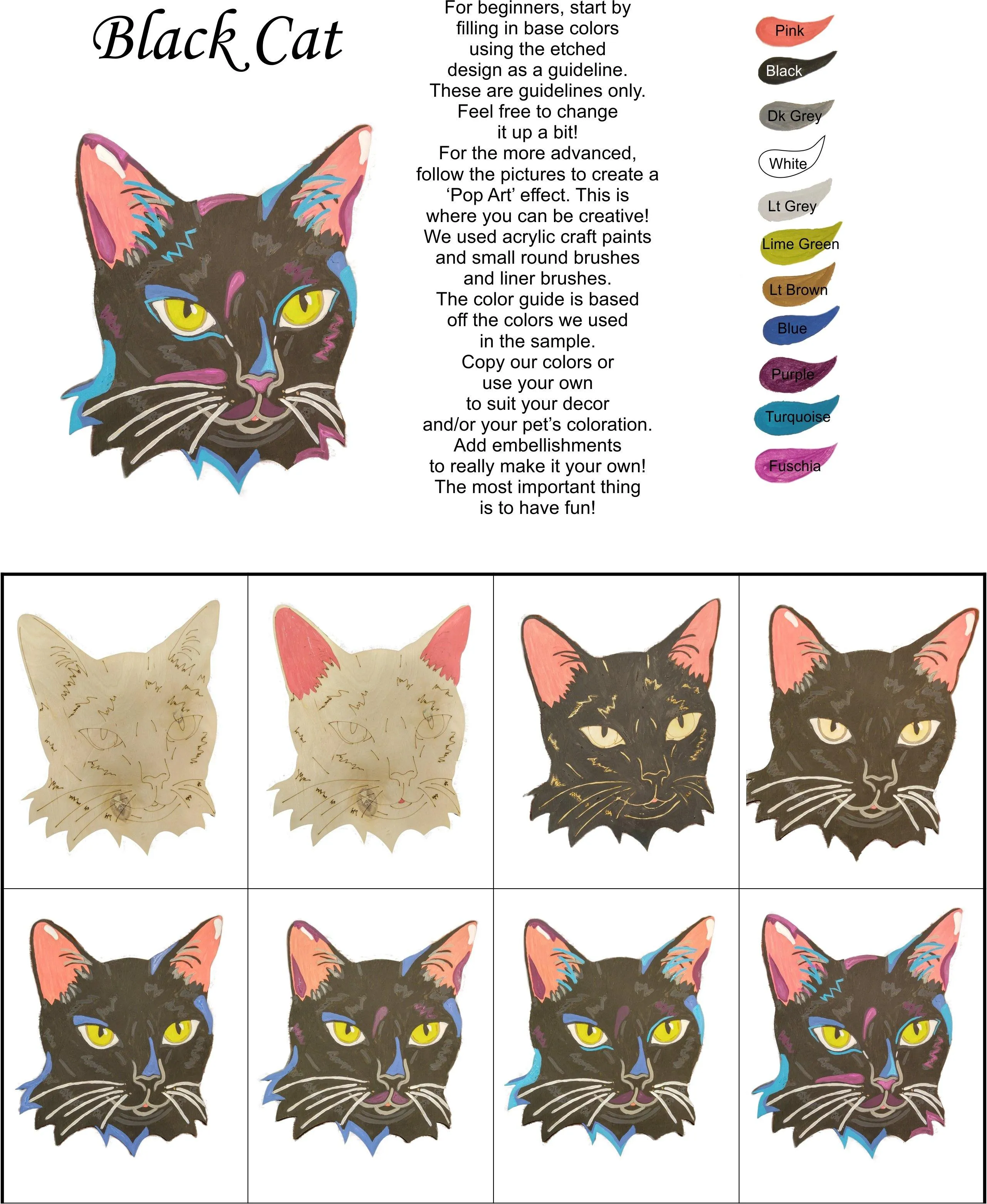 Black Cat-DIY Pop Art Paint Kit