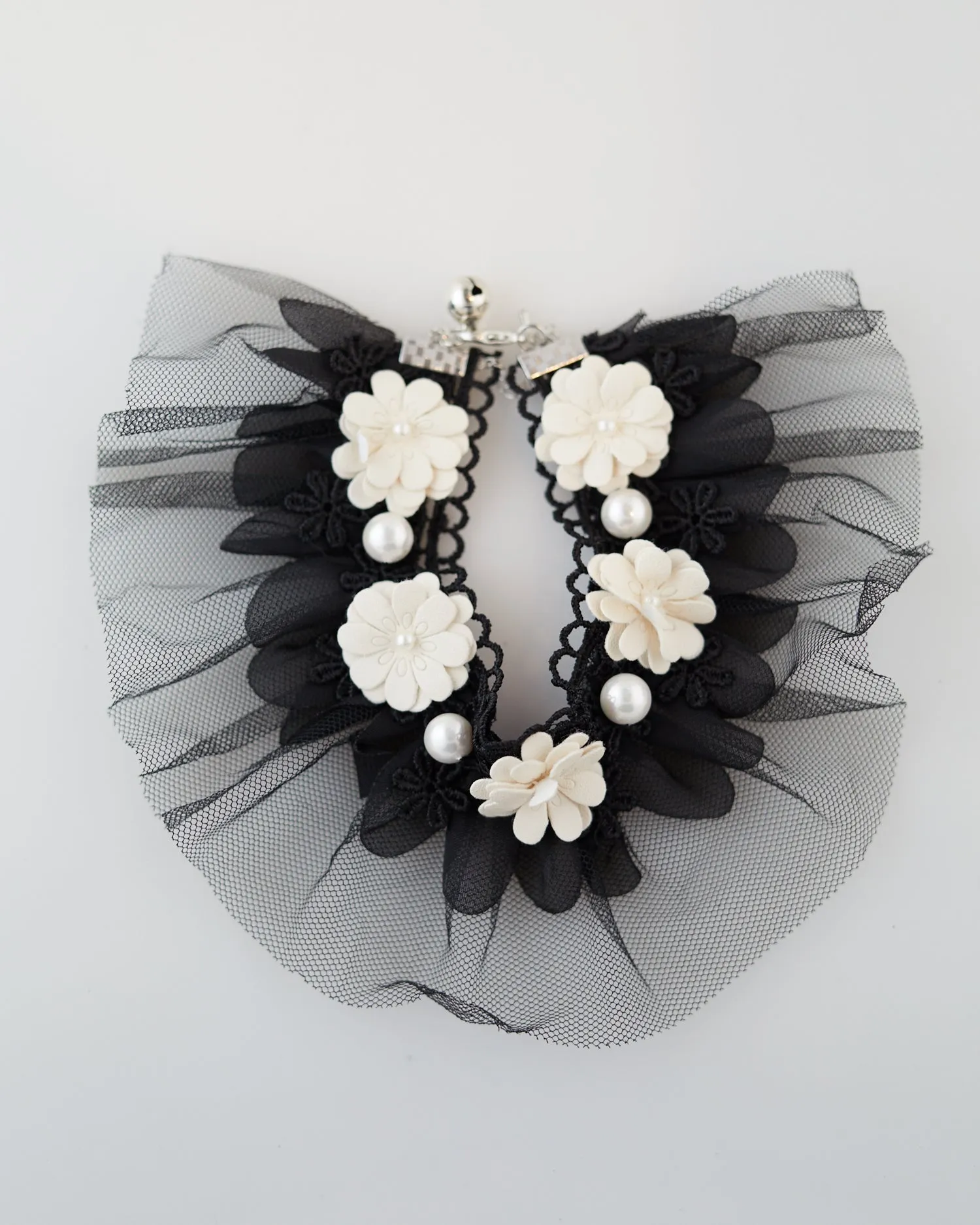 Black Lace Pet Collar