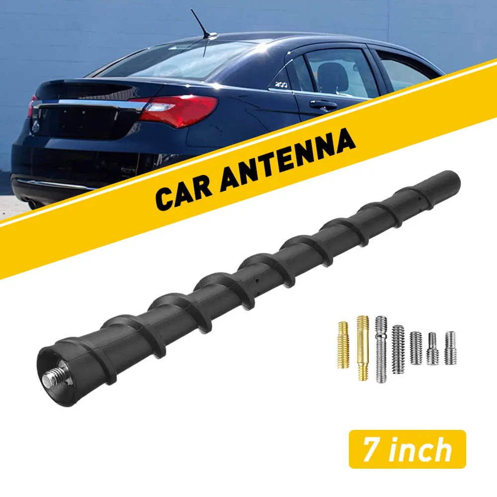 Black Universal Antenna Toppers Waterproof PVC Rubber Retrofit Antenna for Vehicles