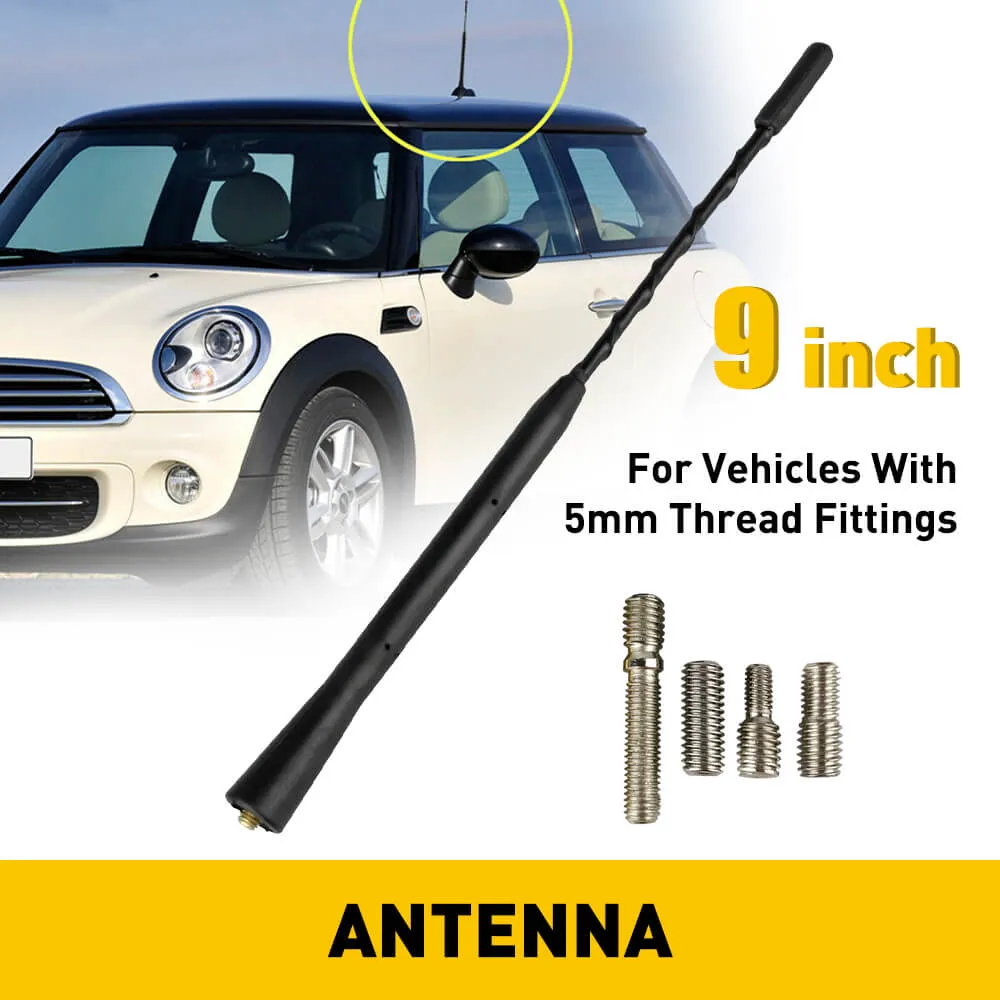 Black Universal Antenna Toppers Waterproof PVC Rubber Retrofit Antenna for Vehicles