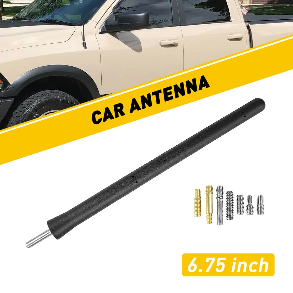 Black Universal Antenna Toppers Waterproof PVC Rubber Retrofit Antenna for Vehicles