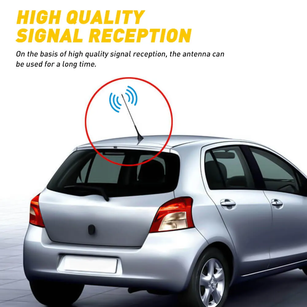 Black Universal Antenna Toppers Waterproof PVC Rubber Retrofit Antenna for Vehicles