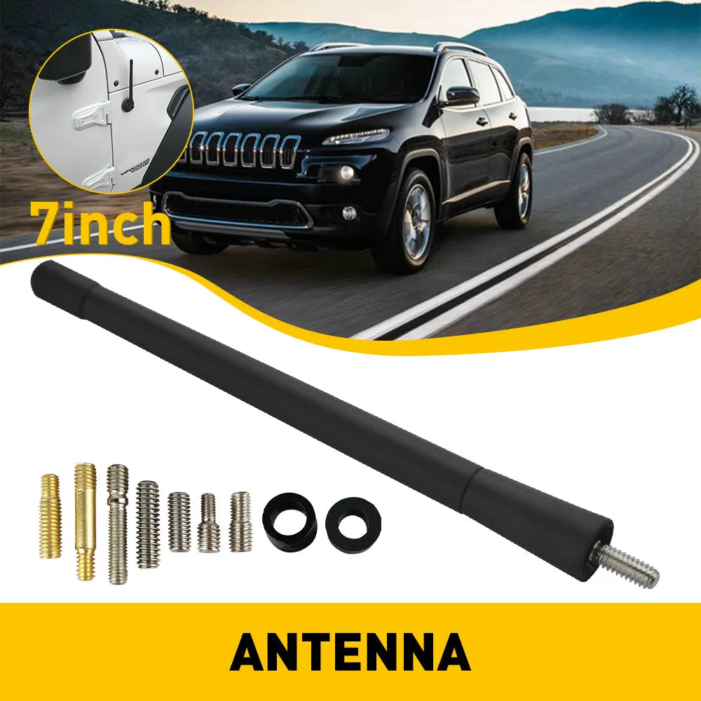 Black Universal Antenna Toppers Waterproof PVC Rubber Retrofit Antenna for Vehicles