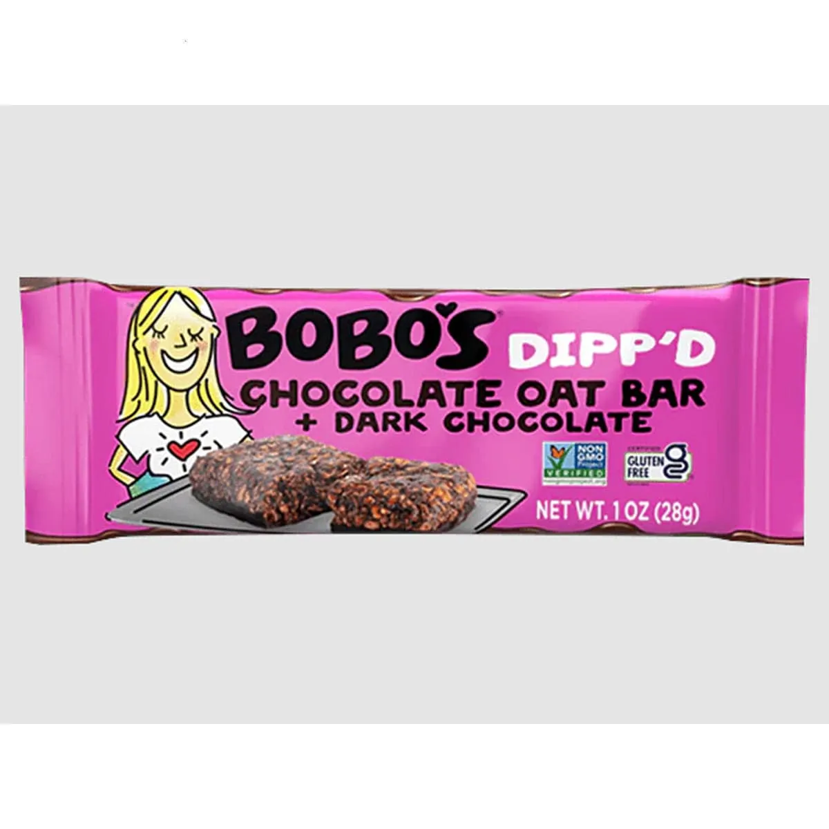 Bobos Dipp'd Chocolate Oat Bars   Dark Chocolate