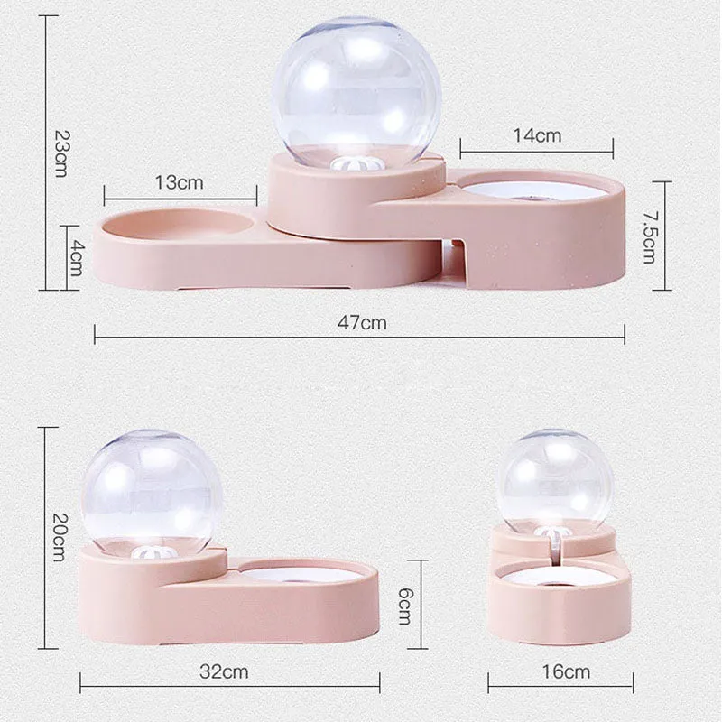 Bubble Pet Dog Bowls Cat Water Fountain Automatic Pet Feeder For Dogs Cats 1.8L Pet Drinking Dispenser Dog Double Bowl