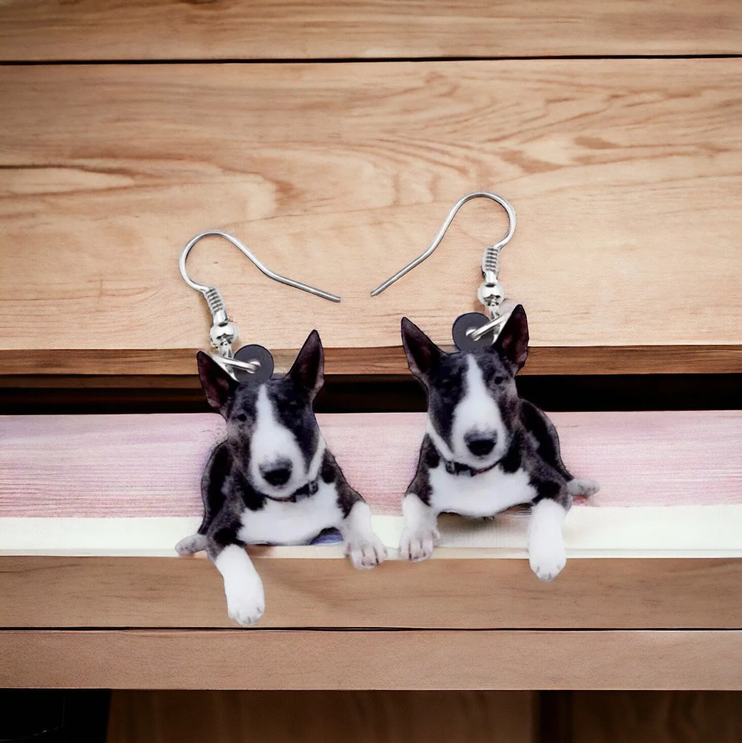 Bull Terrrier Earrings - Dog Earrings, Dog Jewelry, Dog Mom, Bull Terrier Dog, Mackenzie Dog, Handmade Earrings, Miniature Bull Terrier