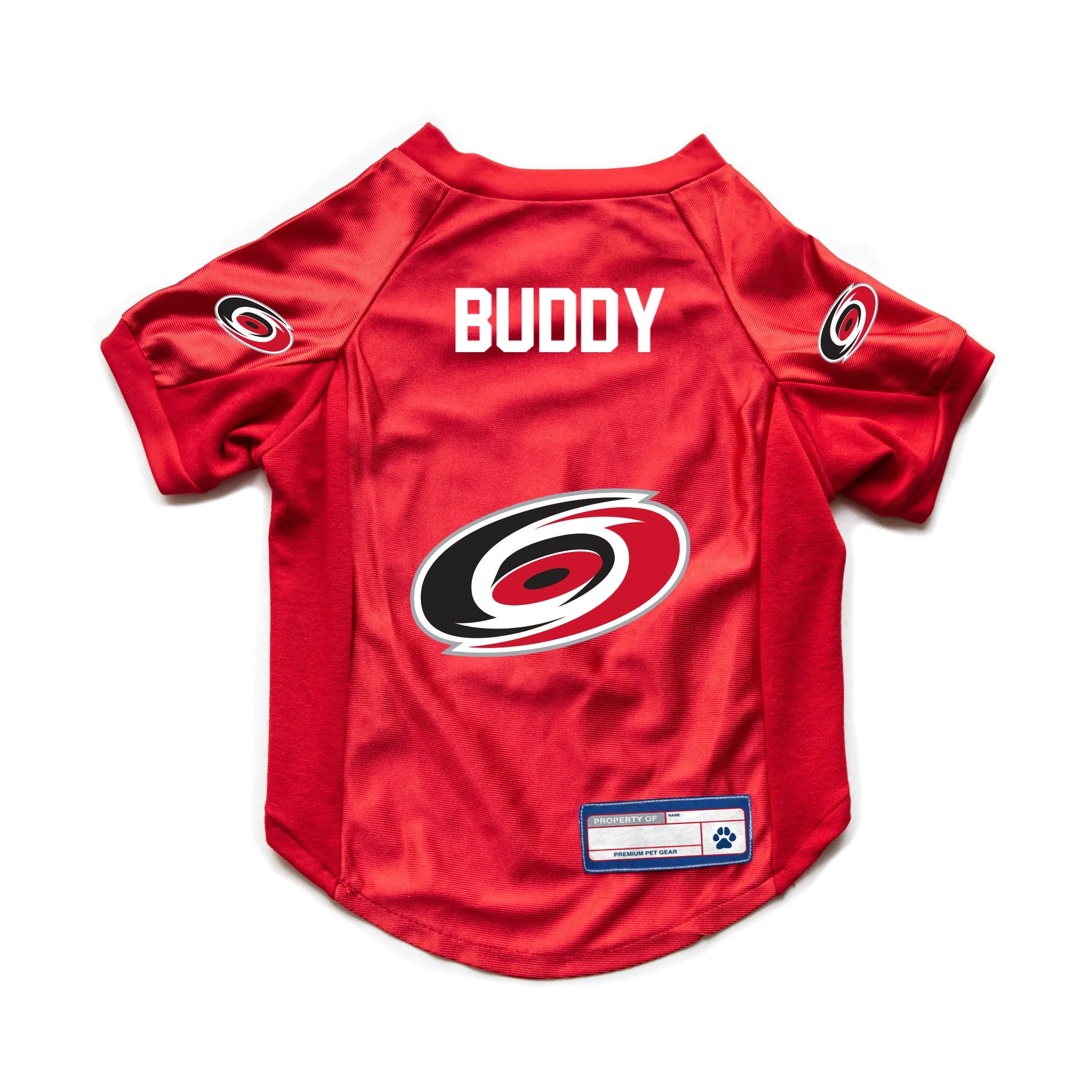 Carolina Hurricanes Custom Pet Stretch Jersey