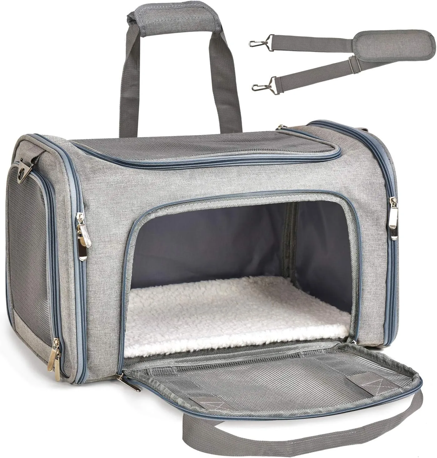 Cat Carriers Dog Carrier Pet Carrier for Small Medium Cats Dogs Puppies of 15 Lbs