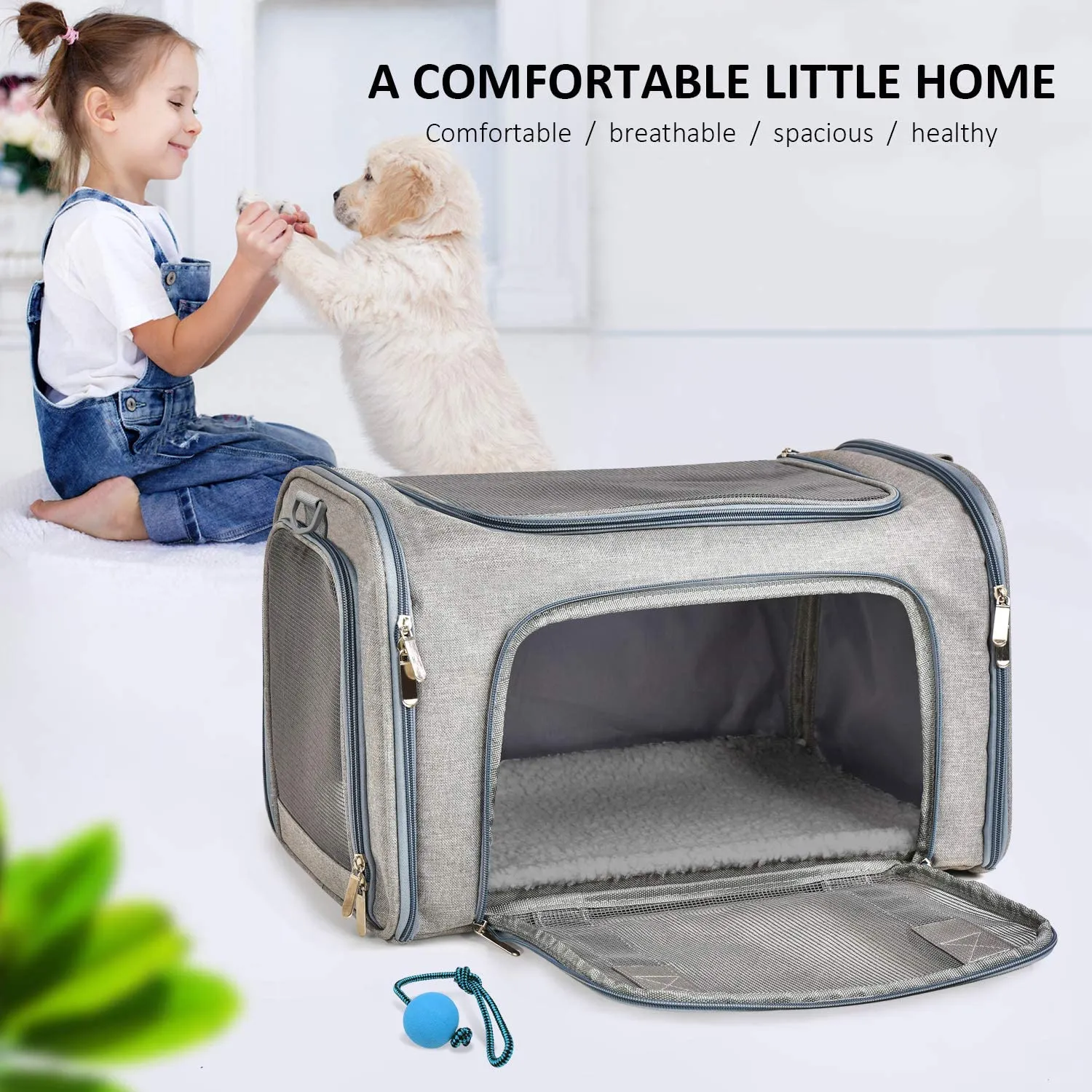 Cat Carriers Dog Carrier Pet Carrier for Small Medium Cats Dogs Puppies of 15 Lbs