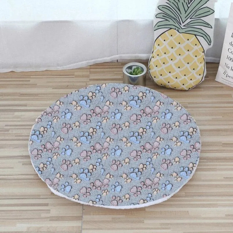 Cat Sleeping Mat Soft Coral Fleece Cat Bed