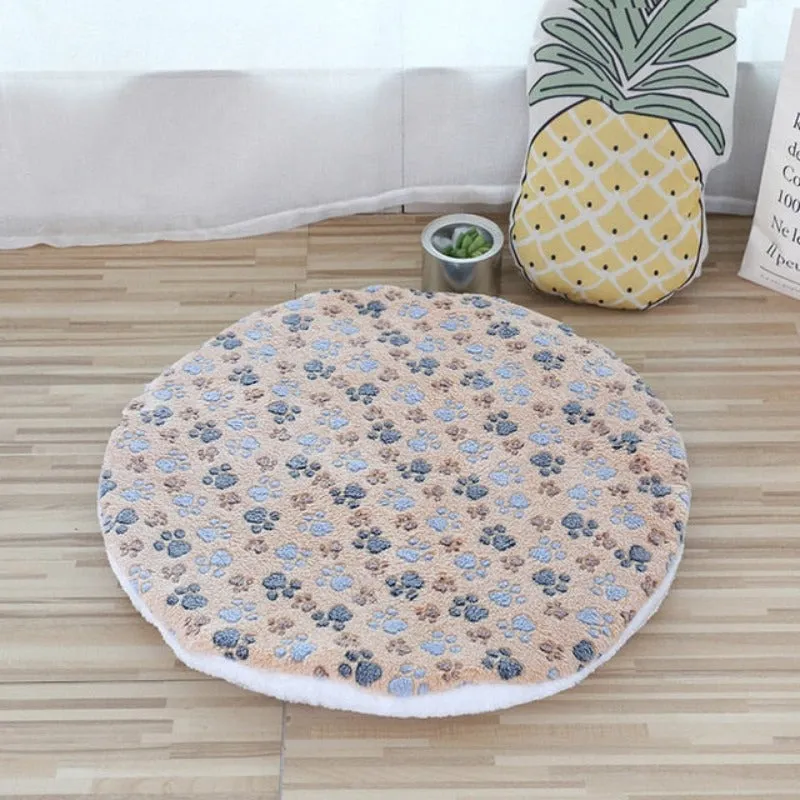 Cat Sleeping Mat Soft Coral Fleece Cat Bed