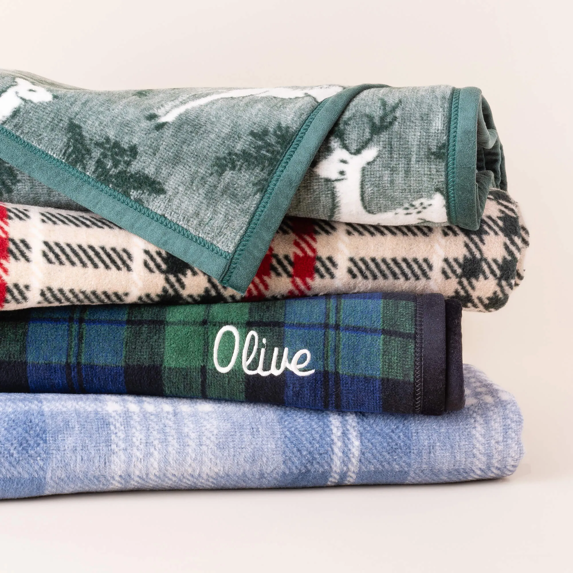 ChappyWrap x TFD Blue Frost Plaid Dog Blanket