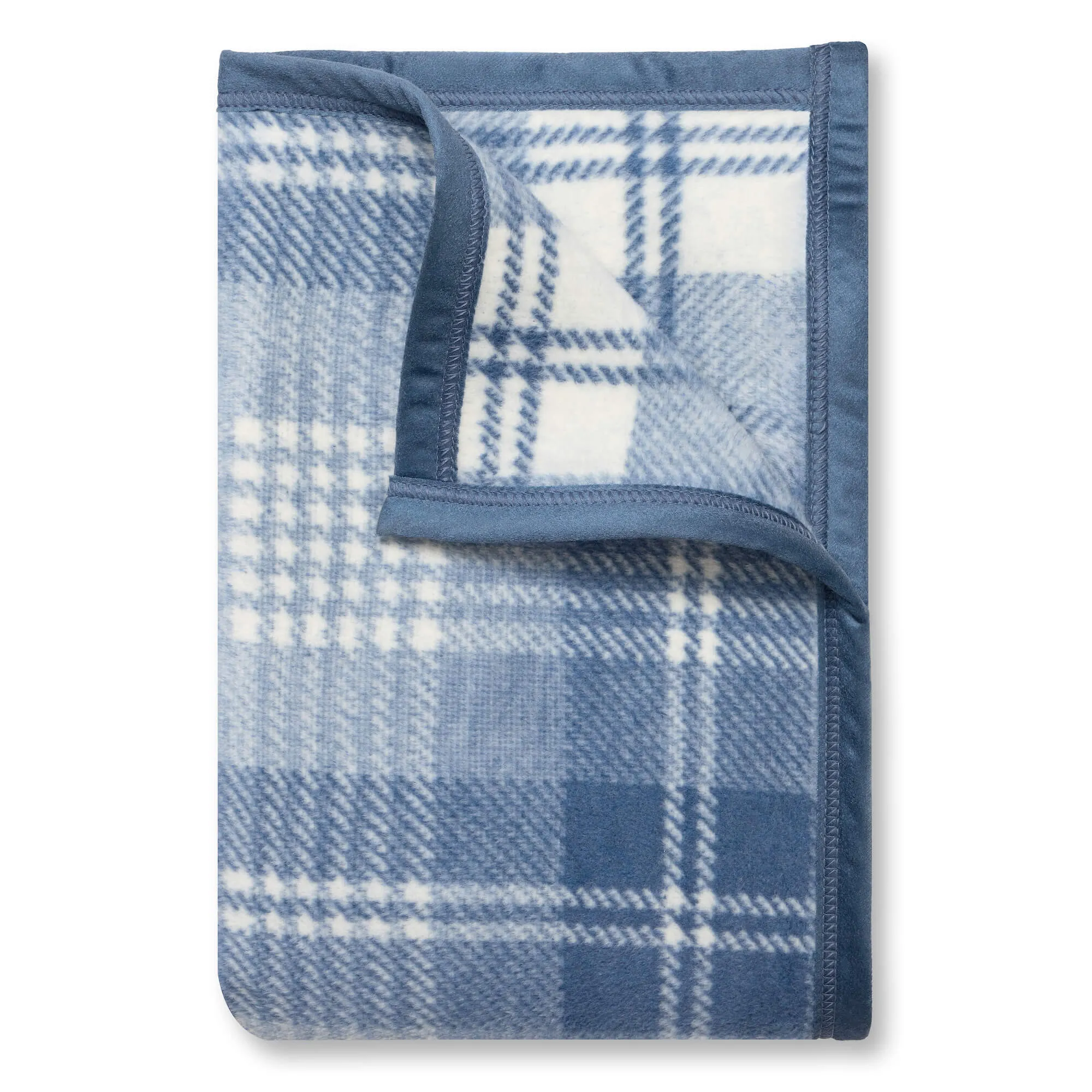 ChappyWrap x TFD Blue Frost Plaid Dog Blanket