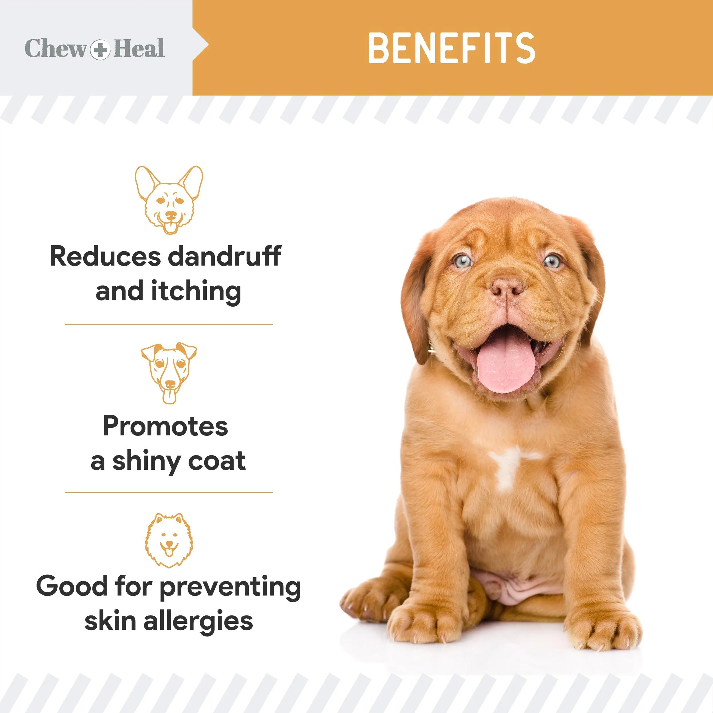 Chew   Heal Omega Skin & Coat Supplement