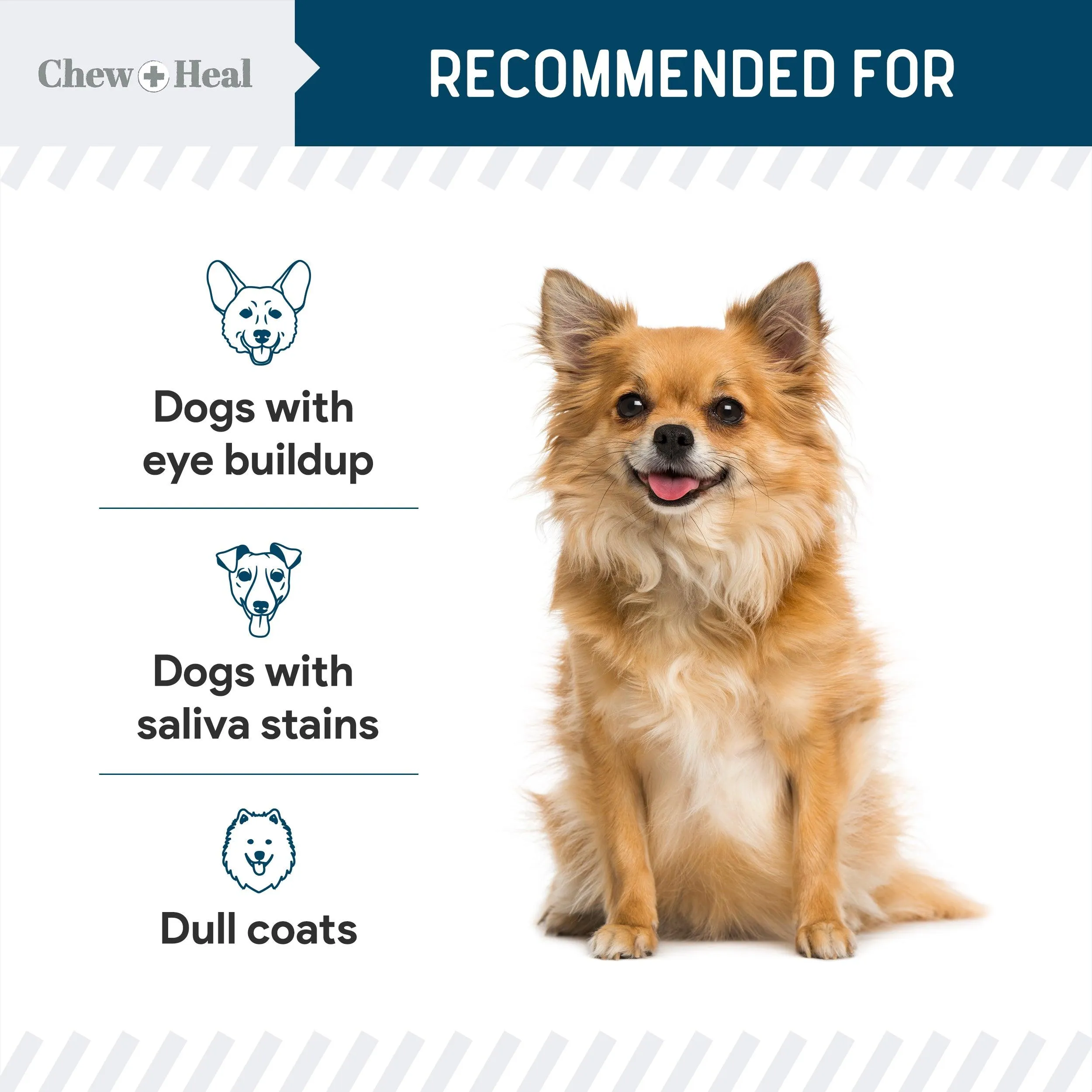 Chew   Heal Tear Stain Remover for Dogs & Cats