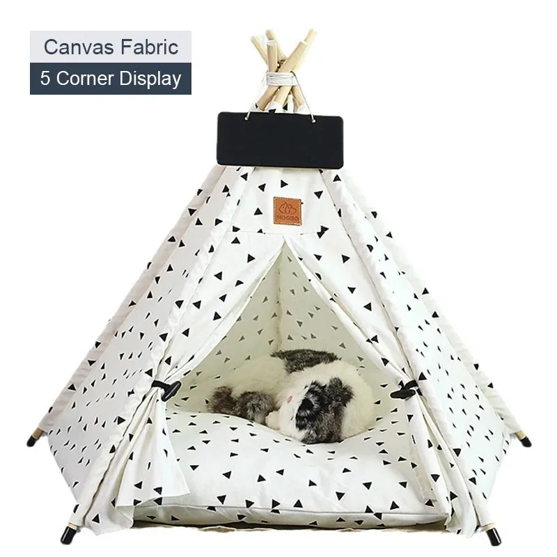 CozyPaws™️ Washable Pet Teepee Retreat