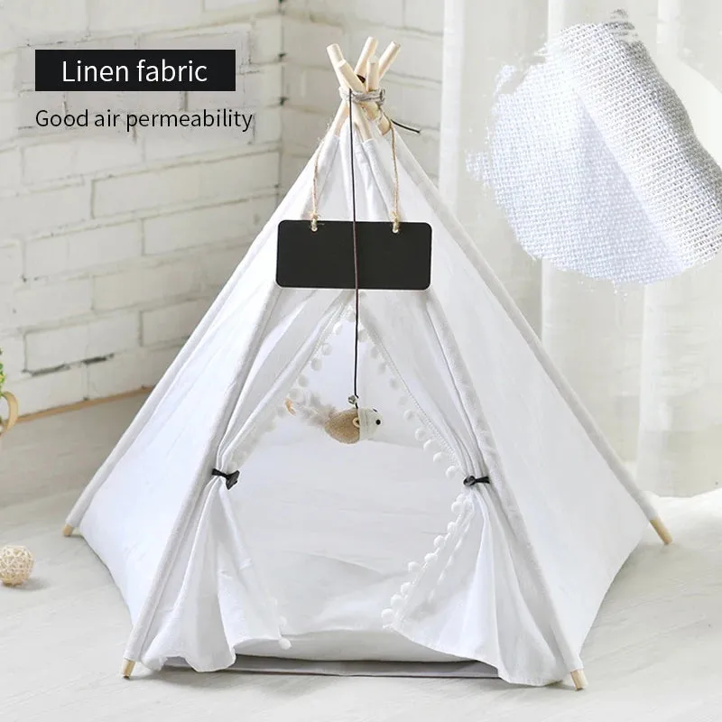 CozyPaws™️ Washable Pet Teepee Retreat