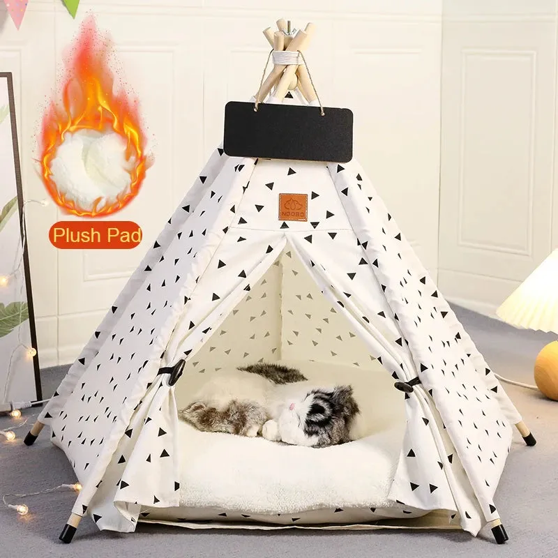 CozyPaws™️ Washable Pet Teepee Retreat