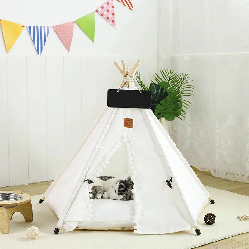 CozyPaws™️ Washable Pet Teepee Retreat