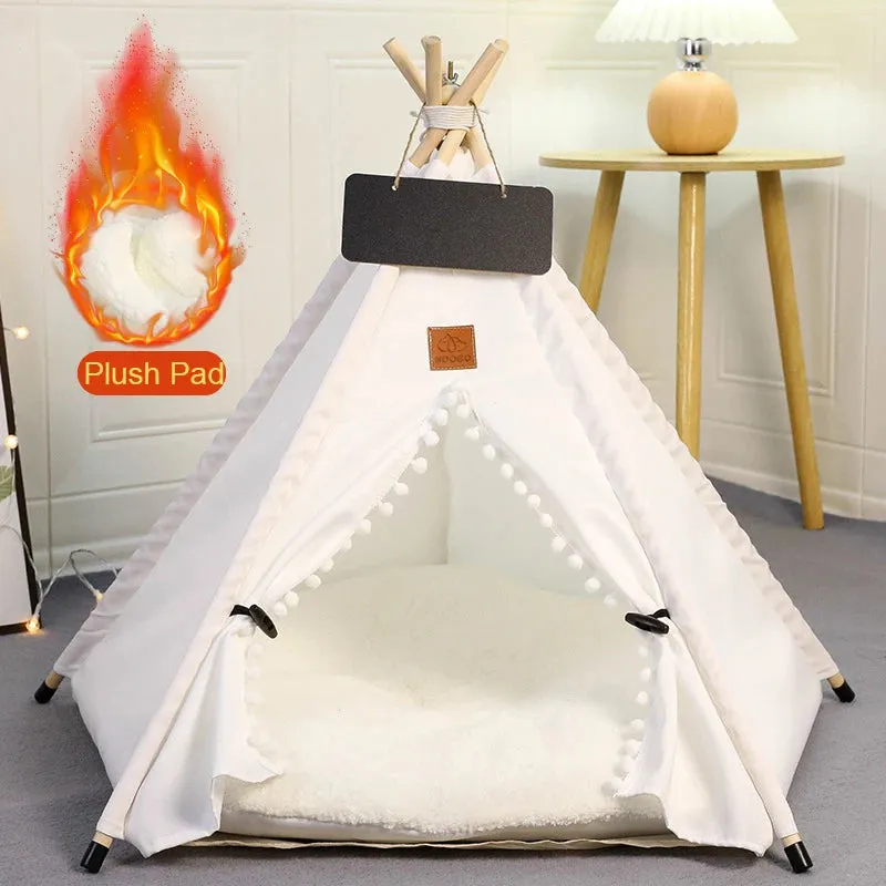 CozyPaws™️ Washable Pet Teepee Retreat