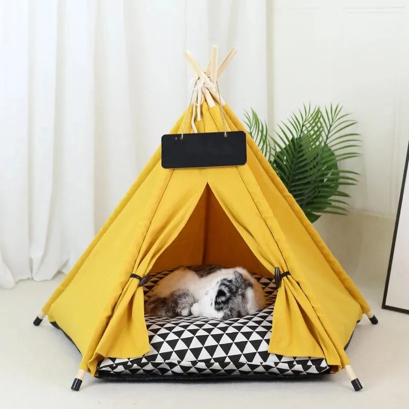 CozyPaws™️ Washable Pet Teepee Retreat