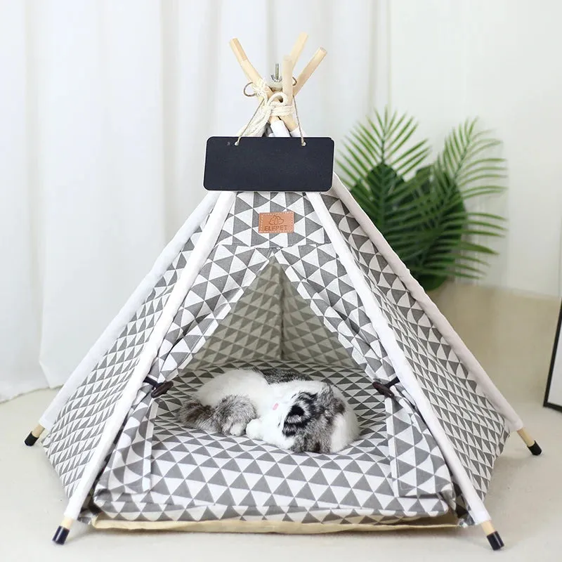 CozyPaws™️ Washable Pet Teepee Retreat