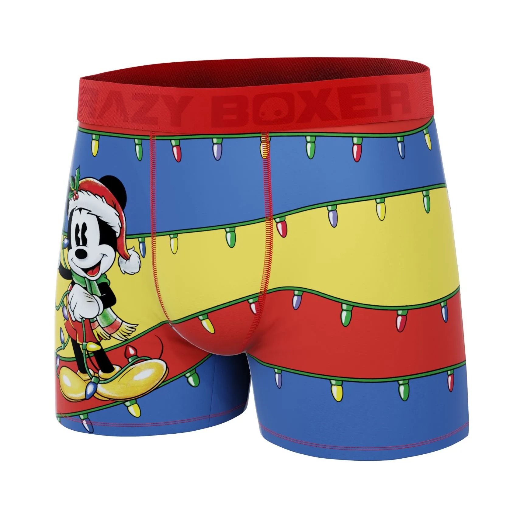 CRAZYBOXER Disney Mickey Holidays Xmas Ski Men's Boxer Briefs